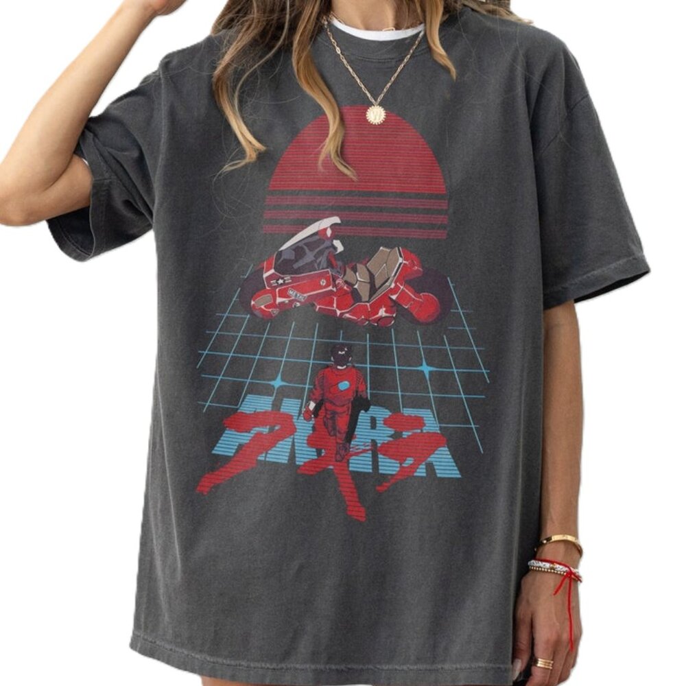 Retro Anime T-Shirt, Vintage Akira Inspired Graphic T-Shirt